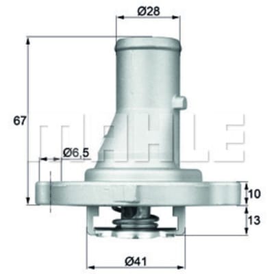 Thermostaat, koelvloeistof MAHLE TI 68 87D