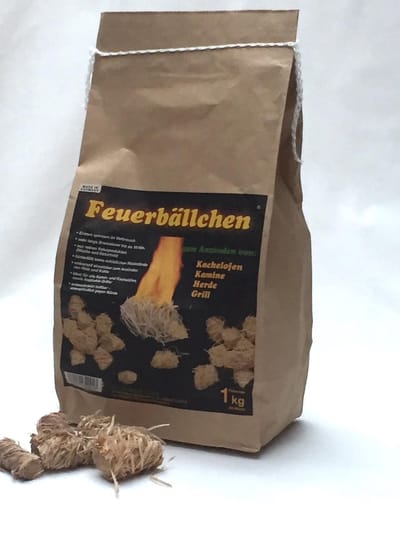 Lienbacher Houtwol Aanmaakkrullen 1 kg – FSC – BBQ, Kamado & Houtkachel – ±80 stuks