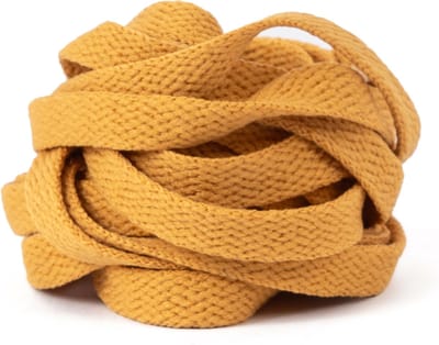 GBG Sneaker Veters 120CM - Mosterd Geel - Mosterdgeel - Mustard Yellow - Schoenveters - Laces - Platte Veter - o.a. geschikt voor Asics, New Balance, Nike