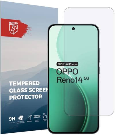 Rosso Screen Protector Geschikt voor Oppo Reno 14 Pro | 9H Tempered Glass | Glasplaatje | Beschermlaag | Beschermglas | 9H Hardheid