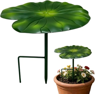 Plantenparasol - Tuindecoratie - Bescherming planten - Bladvormig design - 21 cm - Zwart