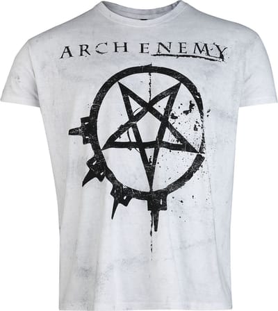 Arch Enemy T-shirt - Pure Fucking Metal - S tot 4XL - voor Mannen - wit-grijs