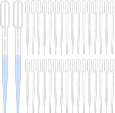 Kunststof druppelaars 100 stuks – 3 ml pipet met gegradueerde maat