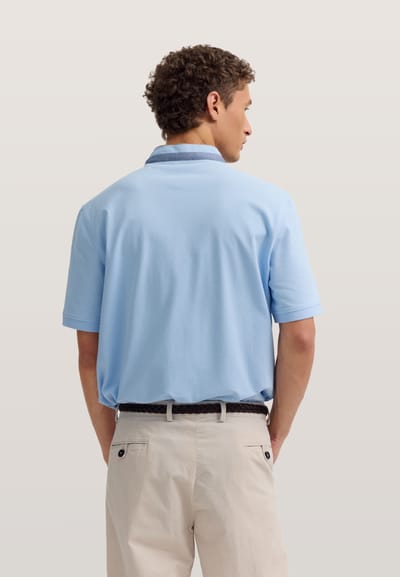 Bugatti Herren Polo Modern Fit van puur katoen
