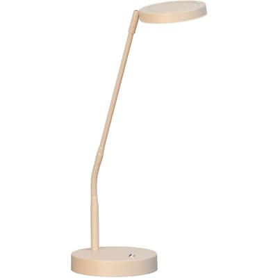 FISCHER & HONSEL LED tafellamp Sorento, hoogte 48 cm, zandkleurig, metaal, CCT