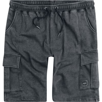 Black Premium by EMP Shorts - Pagan Roots CargoSweatshorts with wash - S tot L - voor Mannen - grijs