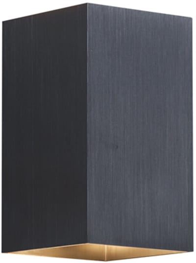 QAZQA sandy - Moderne Wandlamp voor binnen - 2 lichts - L 10 cm - Gunmetal - Woonkamer | Slaapkamer | Keuken