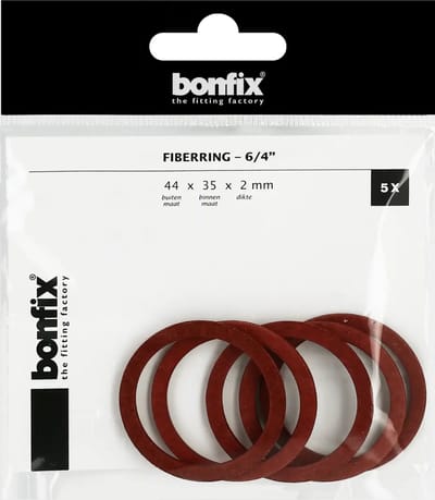 Bonfix Fiberring 6/4″ (44 x 35 x 2 mm) 5 stuks