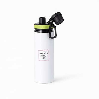 Hacebo® - meest trotse dochter ooit waterfles met draaidop groen - Dochter - trotse dochter - verjaardagscadeau - verjaardag - cadeau - cadeautje voor dochter - dochter artikelen - kado - geschenk - gift - water fles - 850ML