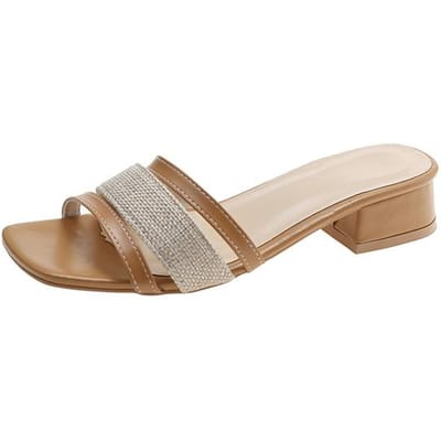 Dames Vrijetijdssandalen Nieuwe Hakken Dames Hakken Slippers Schoenen Dames Zomersandalen Anti-Slip Strandsandalen Plus Maat 35 ~43 35 bruin