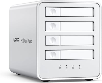 Aluminium RAID Hard Drive Enclosure 4-Bay 2.5 SATA SSD/HDD Docking Station met Ventilator