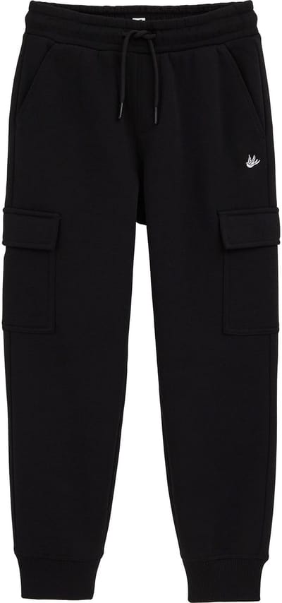 WE Fashion Jongens regular fit joggingbroek met cargozakken