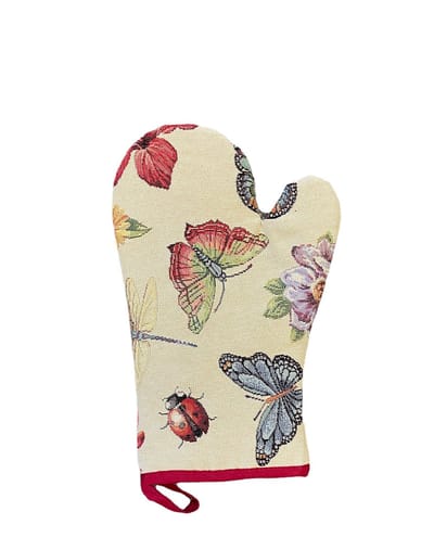 Pannenwant - luxe gobelinstof - Butterfly - all - Vlinders en zonnebloemen