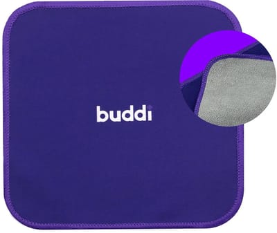Buddi Fresh Schoonmaak Microfiber Doek - Beeldscherm en telefoon schoonmaken - Dikke Schoonmaakdoek voor Beeldschermen - Smartphone Laptop Tablet - Paars - Dubbelzijdig