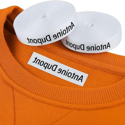 Zelfklevende Kledinglabels - Opstrijkbare Etiketten - Kleding Markeren - Volledig Personaliseerbaar - 150 Stuks - Wit