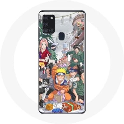 Coque pour Samsung Galaxy A21s Naruto Christmas Day Anime Manga