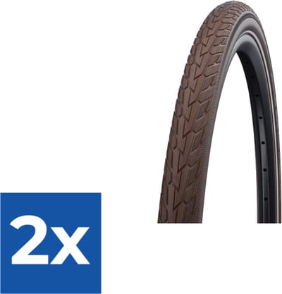 Schwalbe Buitenband Road Cruiser 28 X 1.60 (42-622) Bruin - Voordeelverpakking 2 stuks