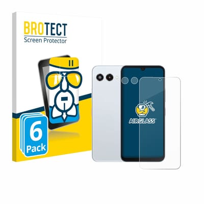 Screenprotector 6 Stuks voor Telekom T Phone 3 (Voor+Camera) Beschermglas transparant