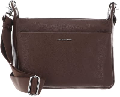 MANDARINA DUCK Leren schoudertas Mellow Leather Crossover Bag Milk Chocolate bruine