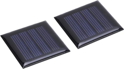 Mini Zonnepanelen - Zonnecellen Set - Doe-het-zelf Projecten - Hoog Rendement Opladen - 40x40mm - Zwart