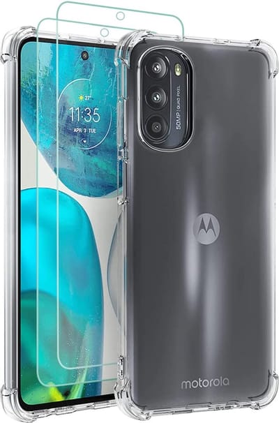 Casemania Hoesje Geschikt voor Motorola Moto G52 & G82 Transparant - Anti Shock Hybrid Back Cover