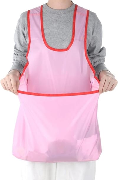 Wasschort - waterdicht wasschort - schort - met grote zak - draagbare waszak voor huisdieren - droogschort voor kleding - om te koken - mouwloos kledingrek geschikt voor wasschort en -tas - geschikt voor wasschort en -tas, gemaakt van Oxford-stof