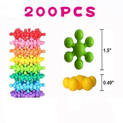 60/400 STKS Pruimenbloesem Bouwstenen 3D Stenen Speelgoed Baby Sneeuwvlok Bouwstenen Speelgoed DIY Educatief Blokkerend Speelgoed Cadeaus
