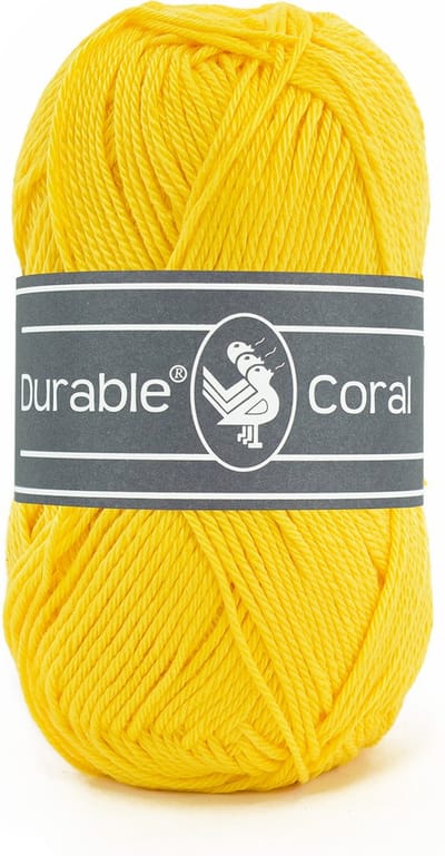 Durable Coral - 2180 bright yellow - Gemerceriseerd Katoen Garen