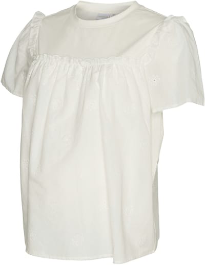 Mama Licious Blouse Regular fit O-hals Pofmouwen Top