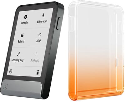 Ledger Flex + Beschermhoes Oranje - Hardware Wallet - Wallet voor Bitcoin, Ethereum en vele andere crypto