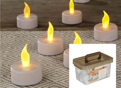 HI Vlamloze LED Waxinelichtjes - Set van 24 Theelichtjes voor Veilig en Sfeervol Licht
