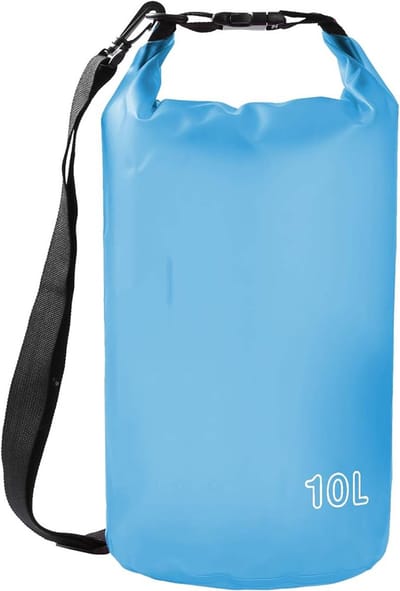 Famanu – Waterdichte dry bag – Transparant – Drijvend – Roll-top sluiting – Voor watersport - kajakken - varen - zwemmen - wandelen en camping – Inhoud naar keuze