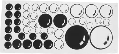 Dailygoods- Muursticker Bubble Art - Verwijderbaar - PVC - Decoratie voor Slaapkamer - Woonkamer - Kinderen - Eenvoudig aan te brengen - Wanddecoratie