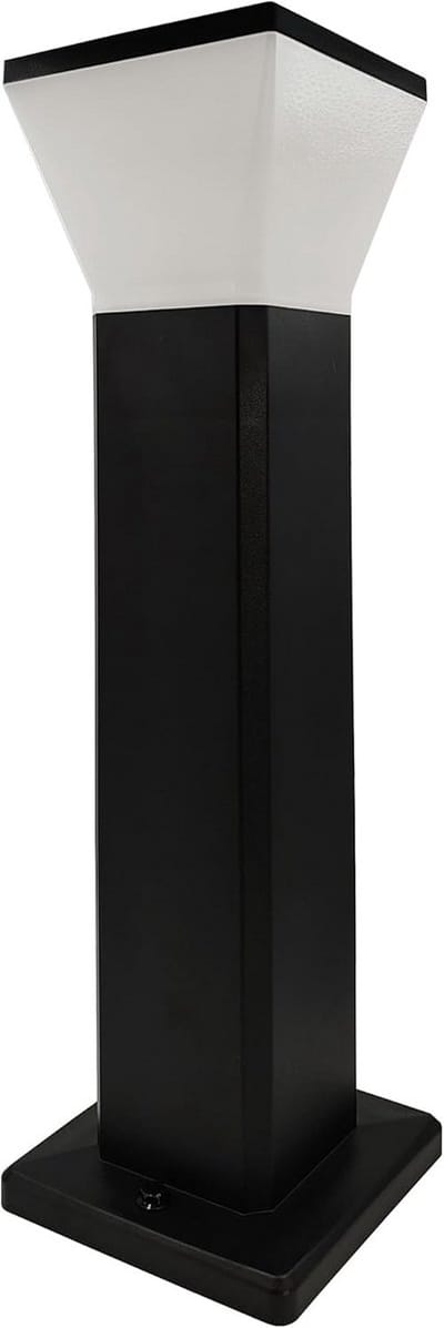 Vierkante LED tuinlamp buiten RVS 57 cm met instelbare kleurtemperatuur