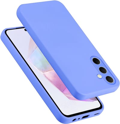 Cadorabo Hoesje geschikt voor Samsung Galaxy A35 in LIQUID LICHT PAARS - Beschermhoes gemaakt van flexibel TPU silicone Case Cover