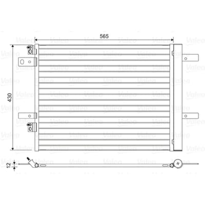Condensator, airconditioning VALEO 822564