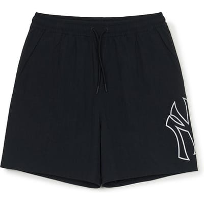 MLB New York Yankees Simple Confortable Sport Tissé Frais Décontracté Short Short Unisexe Noir 3ASMB0753-50BKS S white