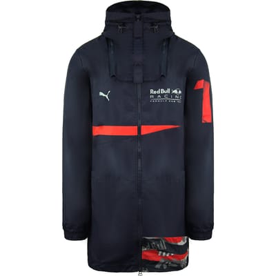 Puma Red Bull Racing RCT Lange Mouw Zip Up Navy Blauw Heren Long Jacket 577760 01