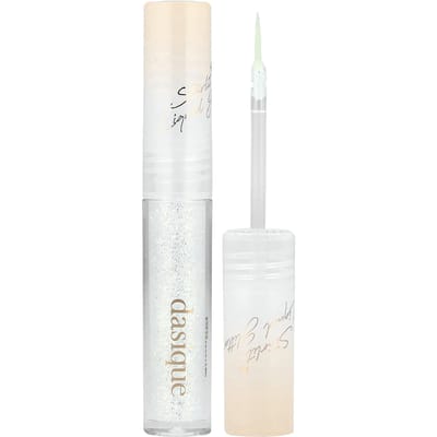 Dasique, StarLit Jewel Liquid Glitter, 01 Frozen Gold, 1.8g (0,06 oz) white