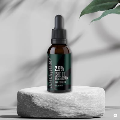 Dutch Hemp CBD-olie 2,5% - 30ml - Broad spectrum