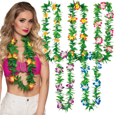 Boland - Hawaïkrans Lulani assorti - Volwassenen - Unisex - - Hawaii - Themafeest - Strandfeest - Carnaval