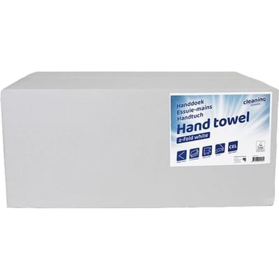 Papieren handdoeken 2-laags wit 20x 160 bladen