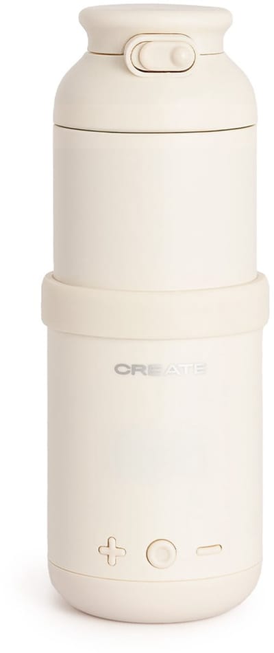 CREATE - Melk- en waterverwarmer voor babyflesjes met temperatuurregelaar - Gebroken wit - BABY PORTABLE MILK WARMER