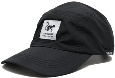 5-panel sportpet - Gerecycled polyester / Waterdicht / Fluorvrije DWR-coating (Zwart)