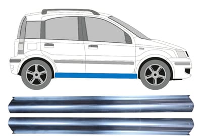 Reparatie dorpel voor Fiat Panda 2003-2012 / Links = Rechts (symmetrisch) / Set