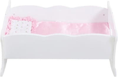 Houten Schommelbed - Speelmeubel Poppen - Rollenspel Kind - Inclusief kussen - Tot 50 cm - Niet gespecificeerd