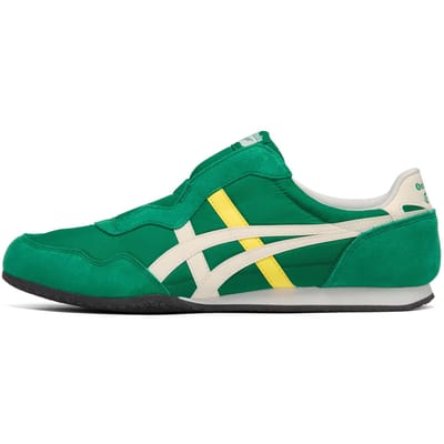 Onitsuka Tiger SERRANO Chaussures Décontractées en Tissu à Enfiler Unisexe Vert/Beige 42.5 blue