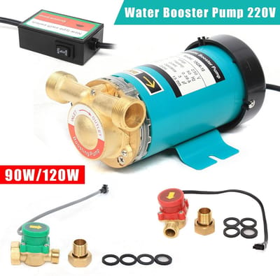 Booster Pomp - Waterdruk Verhoger - Douche Verbeteren - Automatische Schakelaar - 120W 25L - Grijs