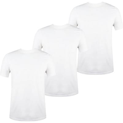 Donnay Effen T-shirt met ronde hals voor heren (set van 3) (Wit)
