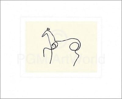 Kunstdruk Pablo Picasso - Le Cheval 50x60cm